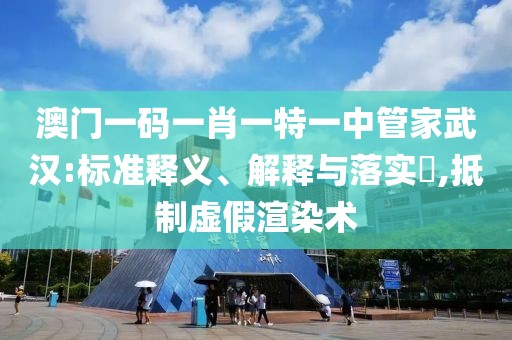 澳门一码一肖一特一中管家武汉:标准释义、解释与落实​,抵制虚假渲染术